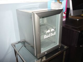 VERY Rare SILVER Red Bull Fridge Excellent Condition ICE COLD LIGHTS 