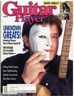 Guitar Player Magazine (March 1989) Unknown Greats / David Lindley 