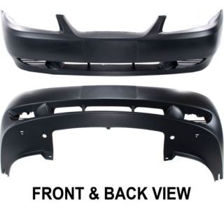 New Bumper Cover Front Primered Ford Mustang 2004 2003 2002 99 Auto 