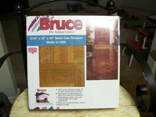 Bruce Parquet flooring oak, chestnut, covers 10 sq. ft. , 12 X 12 