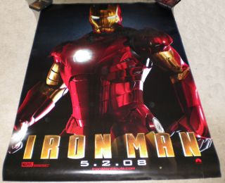 Iron Man Movie Poster 2 Sided Original Bus Stop 48x72