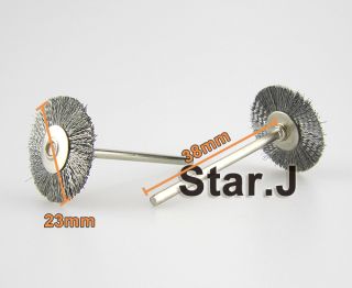 100 pcs NEW Wire Steel Brush Polishing Wheel for Rotary Tools