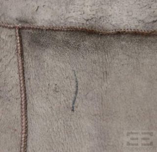 Brunello Cucinelli Brown Cashmere Sheared Fur Wrap Top Size US Medium 