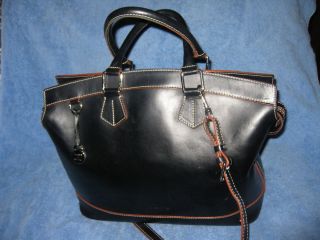 Dooney Bourke Large Black Alto Bag Purse Made in Italy