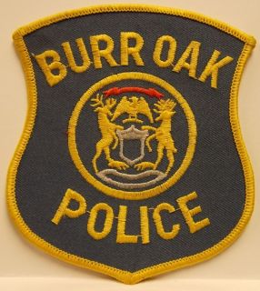  Burr Oak Police Shoulder Patch Michigan