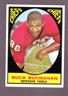 1967 Topps FB 71 Buck Buchanan Chiefs EX MT