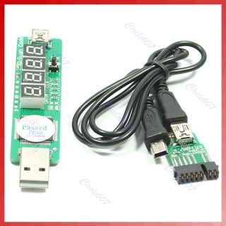 USB 4 Bit SM Bus Test Diagnostic Card Tester for Laptop