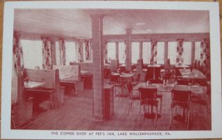 1940 PC Peps Inn Coffee Shop Lake Wallenpaupack PA