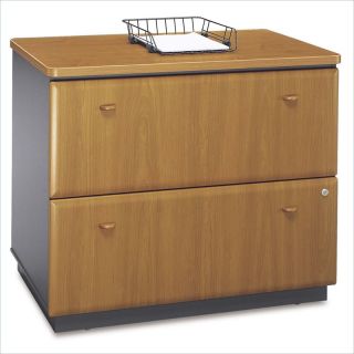 Bush Furniture Series A 2 Drawer Lateral Wood File Natural Cherry 