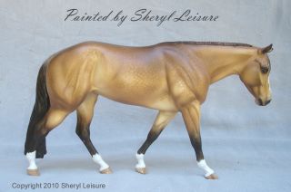   Custom Resin Model Stock Horse Dapple Buckskin Western Pleasure