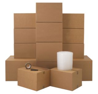 16 Moving Boxes & Supplies Kit for Moving, Packing & Storage