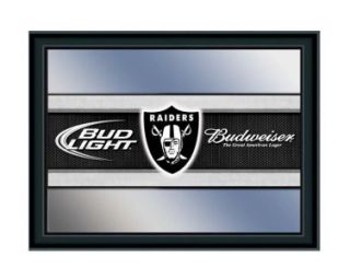 Oakland Raiders Budweiser Bud Light Pub Mirror NFL