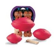 BUSY BUDDY FOOTBALL rubber dog TOY Large Purple