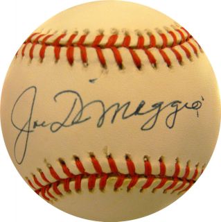 Joe DiMaggio Autographed Gene Budig OAL Baseball HOF PSA DNA Yankees 