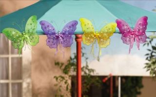   Outdoor Multi Color Spring Beaded Butterfly Garden Decorations
