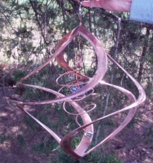   Spiral Kinetic Sculpture Chime Hanging Garden Patio Decor