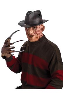 Nightmare Elm Street Freddy Krueger Adult Fedora Accessory Size 