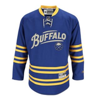Buffalo Sabres Reebok Blue Buffalo Premier Alternate Hockey Jersey Sz 