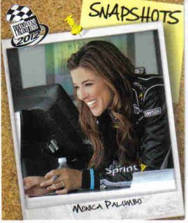 Monica Palumbo 2012 Press Pass Snapshots Card #SS63/75 Miss Sprint Cup 