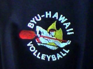   Climalite   BYU Hawaii Volleyball Polo Shirt L seasiders brigham young