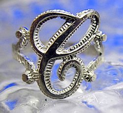 Real Sterling Silver 925 Letter Initial C Ring Jewelry