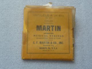 Vintage C F Martin Ukulele Strings Set of 4 in Package