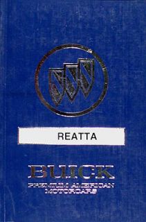 1990 Buick Reatta Owners Manual 90 Mint Original Owner Guide Book 