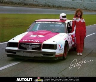1983 1984 Buick Regal NASCAR Factory Photo Patty Moise