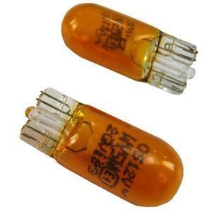 2X T10 501 W5W WY5W Bulb Amber Indicator Side Repeater Orange Wedge 