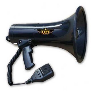 UZI 50 Watt Loud Megaphone Bullhorn with Detachable Mic