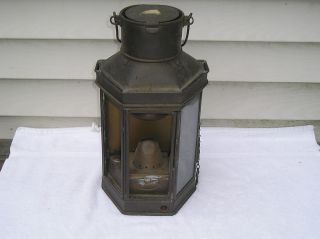 Antique Bulpitt Sons Brass Nautical Maritime Lantern