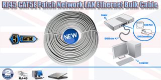   RJ45 LAN Internet DSL Ethernet Bulk Patch Cable PC Xbox PS3