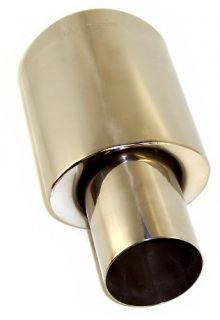 Car 2 5 in 4 5 Out T304 Stainless Steel Exhaust Tip