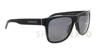 NEW Burberry Sunglasses BE 4112A BLACK 3001/81 BE4112 POLARIZED