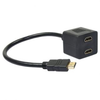 view THA000 HDMI Male To 2x HDMI Female Y Splitter Adapter Cable 2
