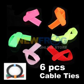 Velcro Cable Management Ties 6 Foot Wire Cord Straps L