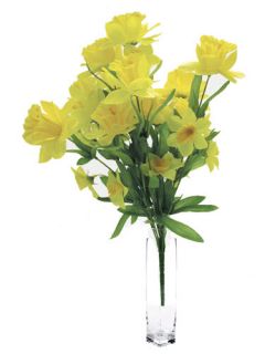 Bunch of Silk Daffodils Welsh Spring Flowers Decoration