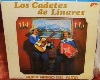 Los Cadetes de Linares Adios Amigo Del Alma LP VG 2