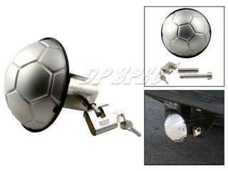 Bully s s 3D Soccer 1 25 2 Trailer Hitch Receiver Cover w Lock SUV 