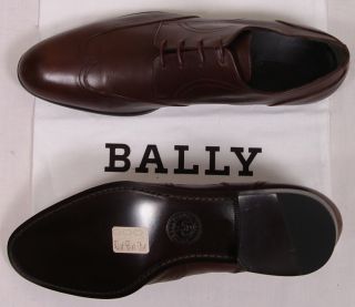 Bally Shoes $565 Brown Cadwell Wingtip Derby Dress Shoes 11 44E New 