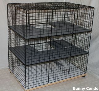 Used Indoor Large Bunny Condo Rabbit Cage Pen Hutch