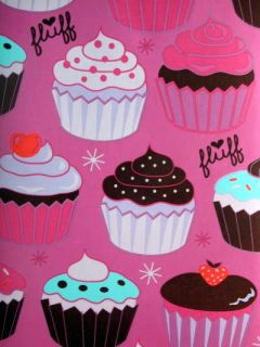 Pink Cherry Chocolate Cupcake Fluff Cakes Flat Metal Frame Clutch 