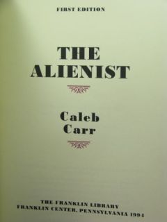   The Author The Alienist by Caleb Carr Franklin Library Leather