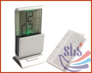 Colorful LCD Digital Display Desk Calendar Alarm Clock