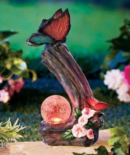 Lighted Solar Color Changing Butterfly Yard Garden Decor Statue 4SOS 
