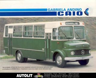 1981 Mercedes Benz Caio Bus Brochure Brazil Chile