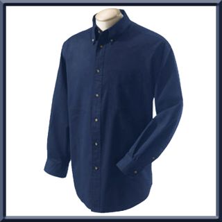   _mens_titan_twill_long_sleeve_woven_button_down_shirt_navy_blue.gif