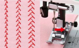 size of stitch patter and needle position