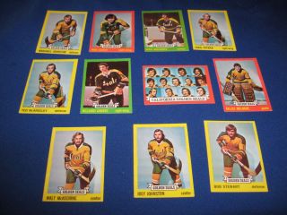 11 1973 74 California Golden Seals Hockey Trading Cards Team Graves 