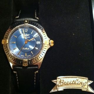 Breitling Callisto Stainless Steel Gold Date Watch
